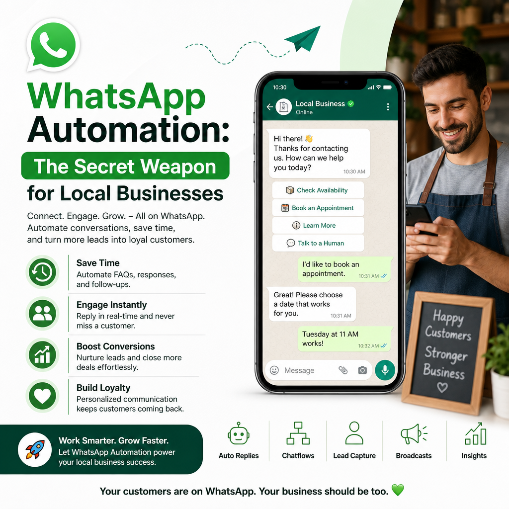 WhatsApp automation for local businesses with WhatsApp Business API